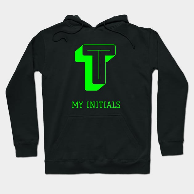 Letter T Initials Unique Name T-Shirt Hoodie by EKSU17